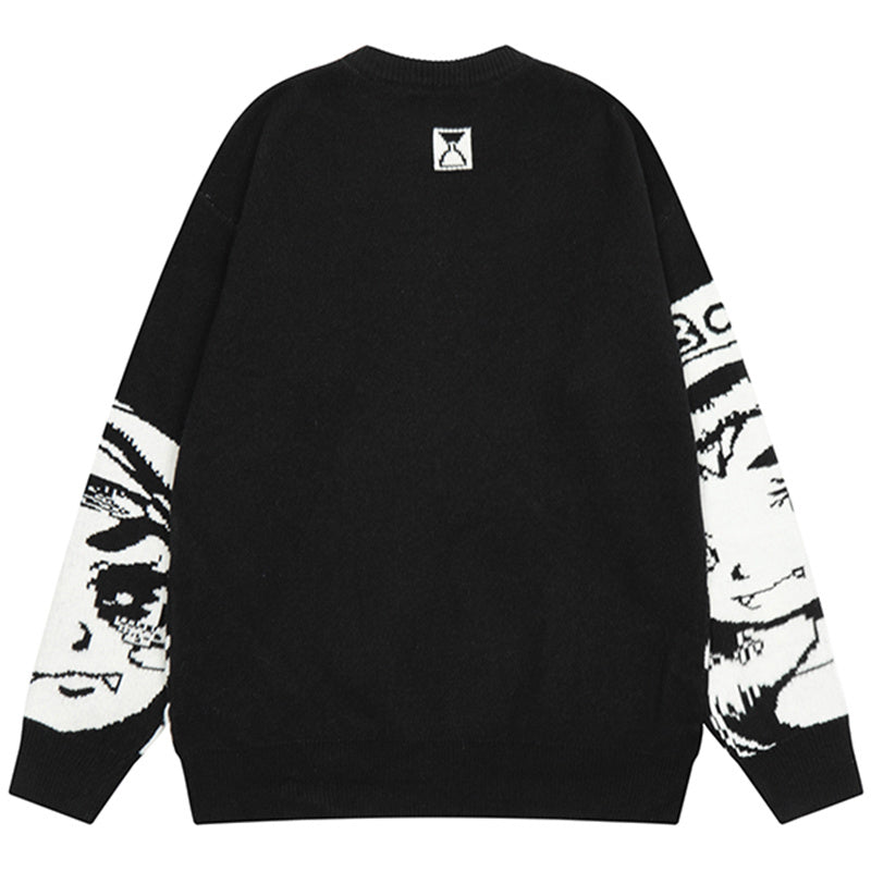 Miracle Print Drop Shoulder Crewneck