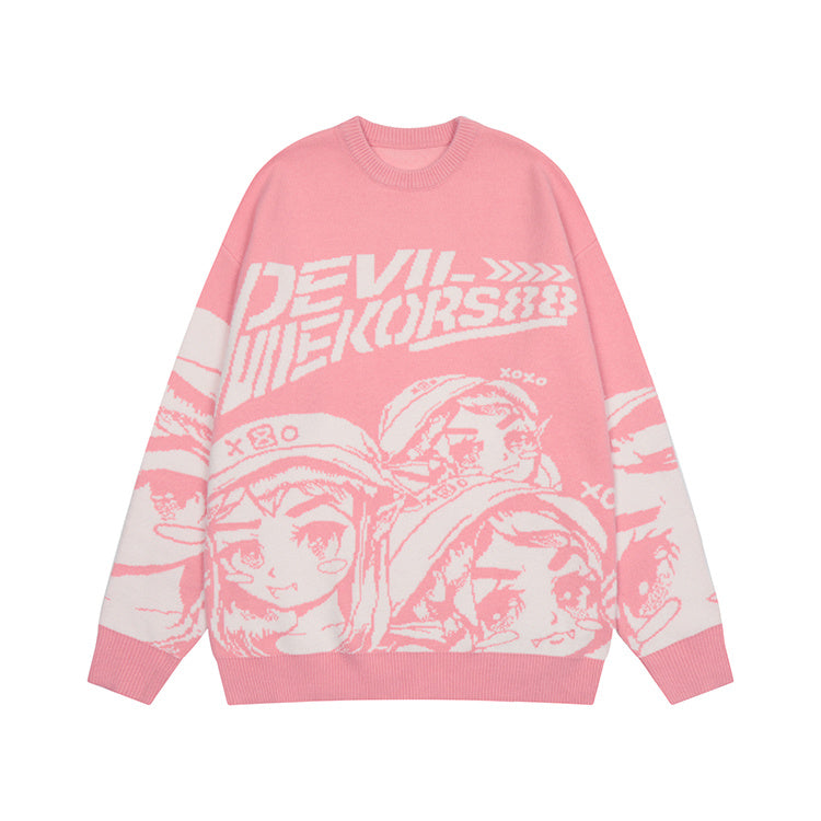 Miracle Print Drop Shoulder Crewneck