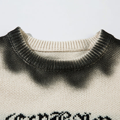 Crocheted Ripped-TF Sweater