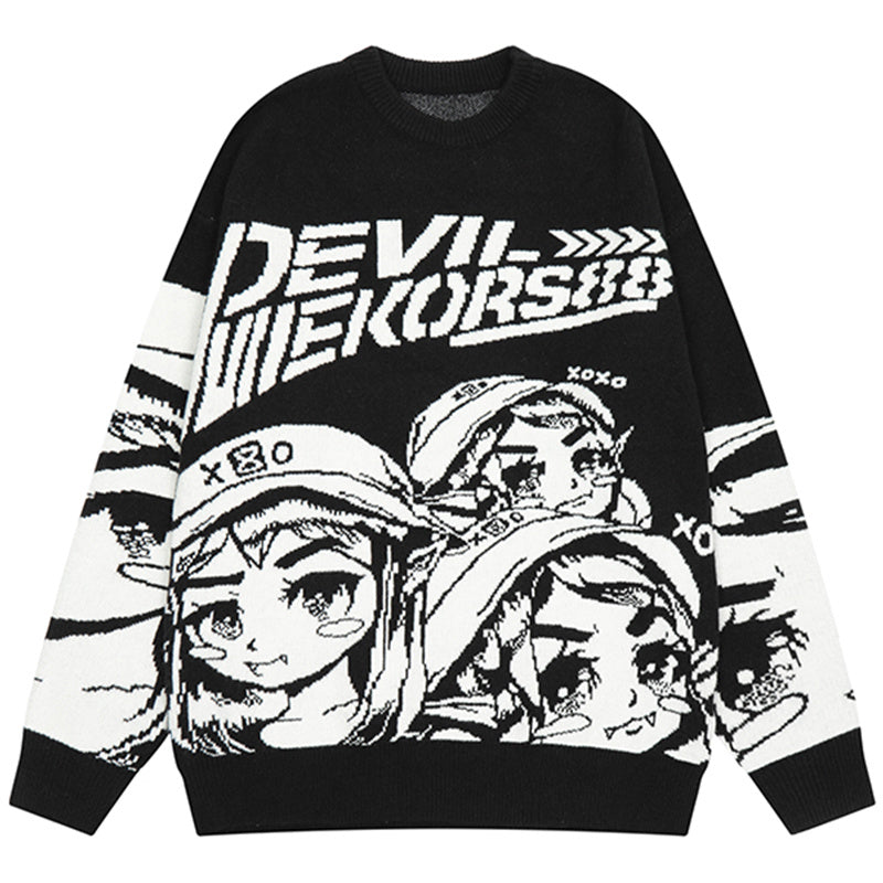 Miracle Print Drop Shoulder Crewneck