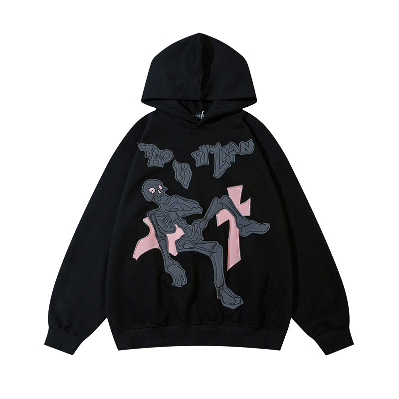 Embroidered Skull -TF Hooded